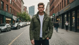 veste kaki homme militaire