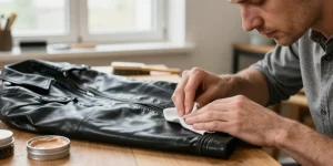 peut on mettre du cirage sur une veste en cuir