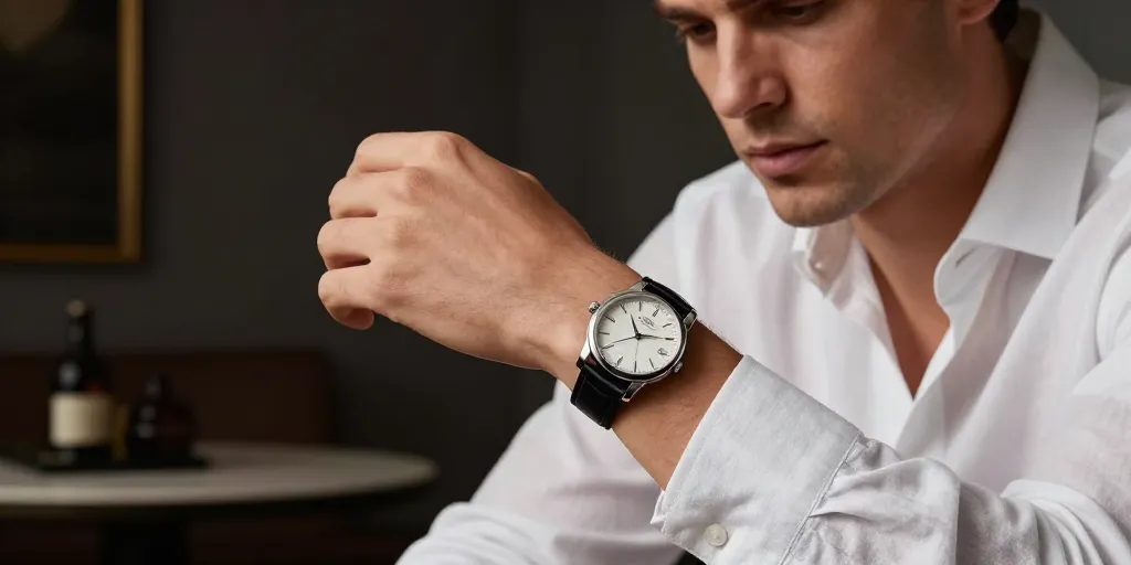 montre pour poignet fin homme