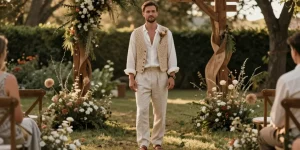 tenue mariage homme boheme