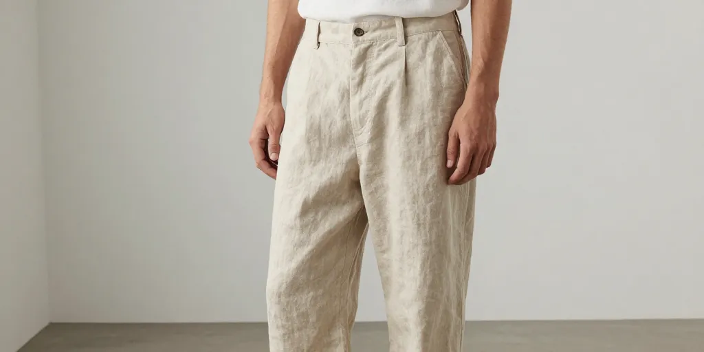 pantalon en lin homme zara