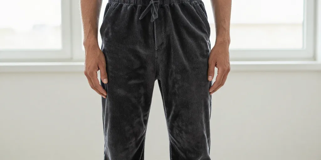 pantalon en velours côtelé homme