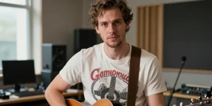 tee shirt guitare homme