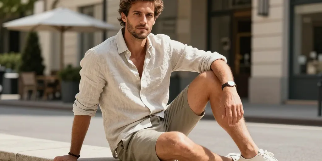 tenue homme chic décontracté ete